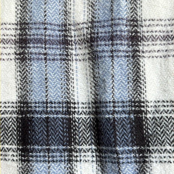 Anthropologie Holding Horses Willow Ridge Plaid Flannel Shirt W Swiss Dots Small - Picture 9 of 11